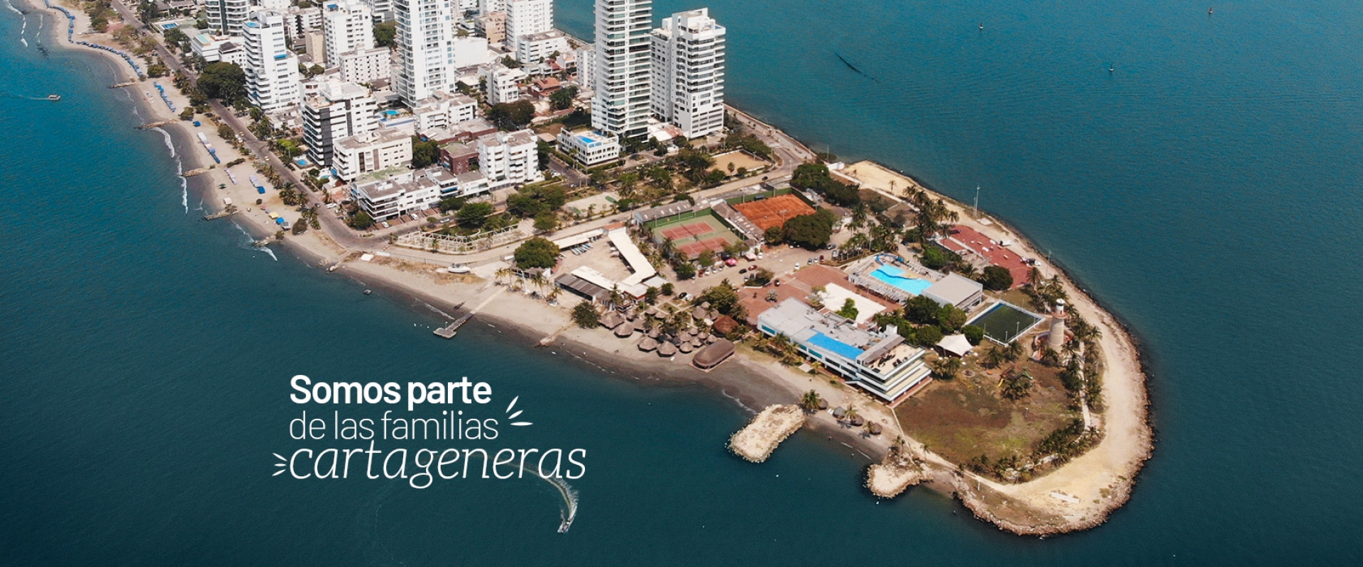 Banner Princial- Vista Aérea Club Naval Santa Cruz de Castillogrande